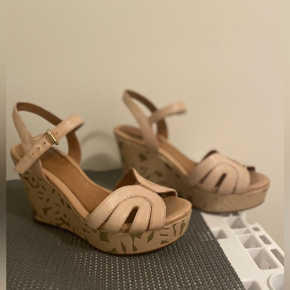 Classy clarks wedges